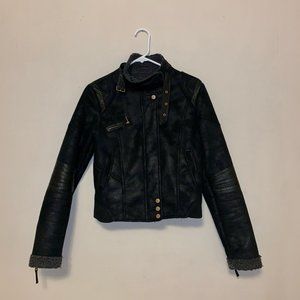 SOLD Bershka Faux Leather/Suede Jacket Moto style